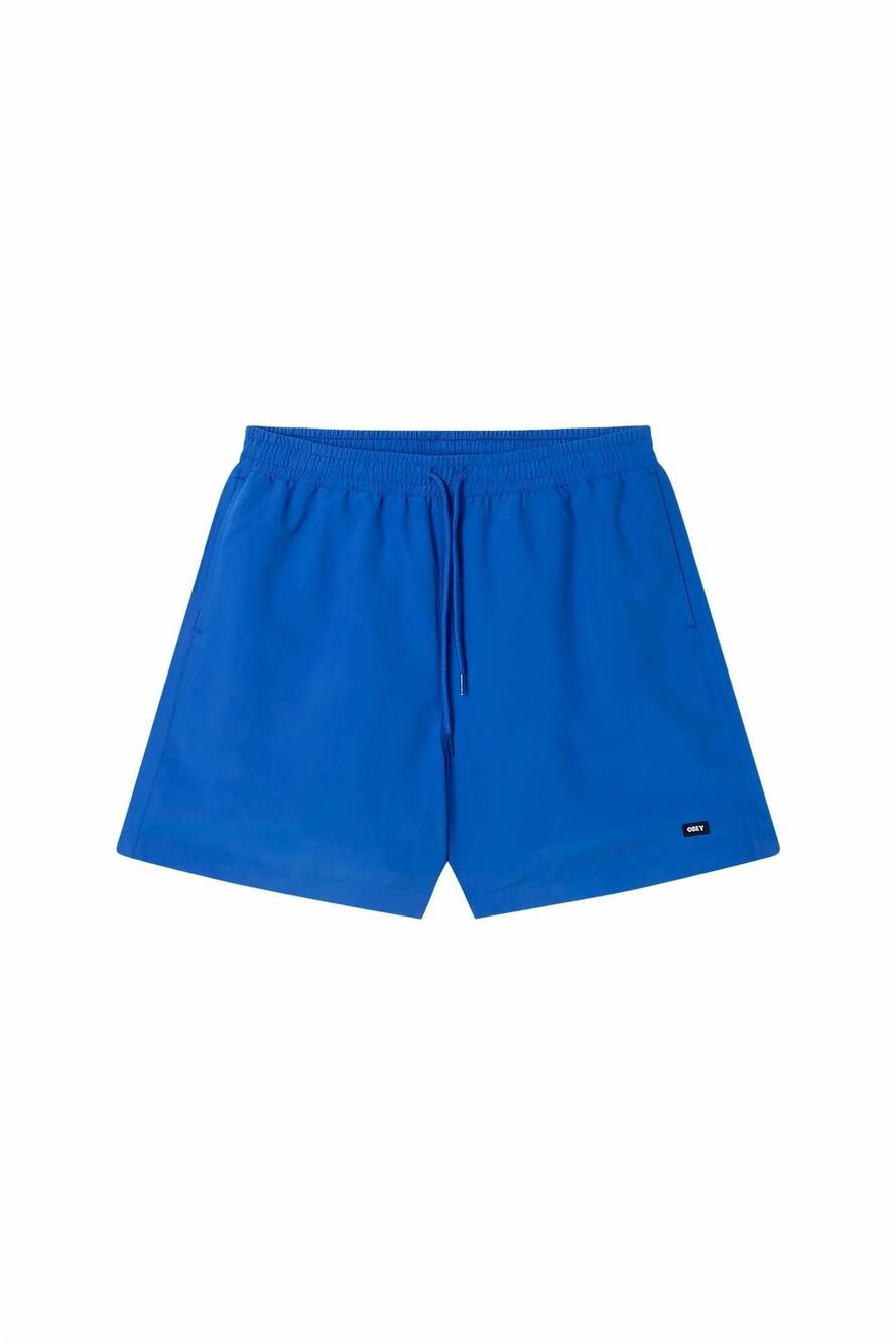 NEW OBEY CLOTHING men's daily water short in dazzling blue